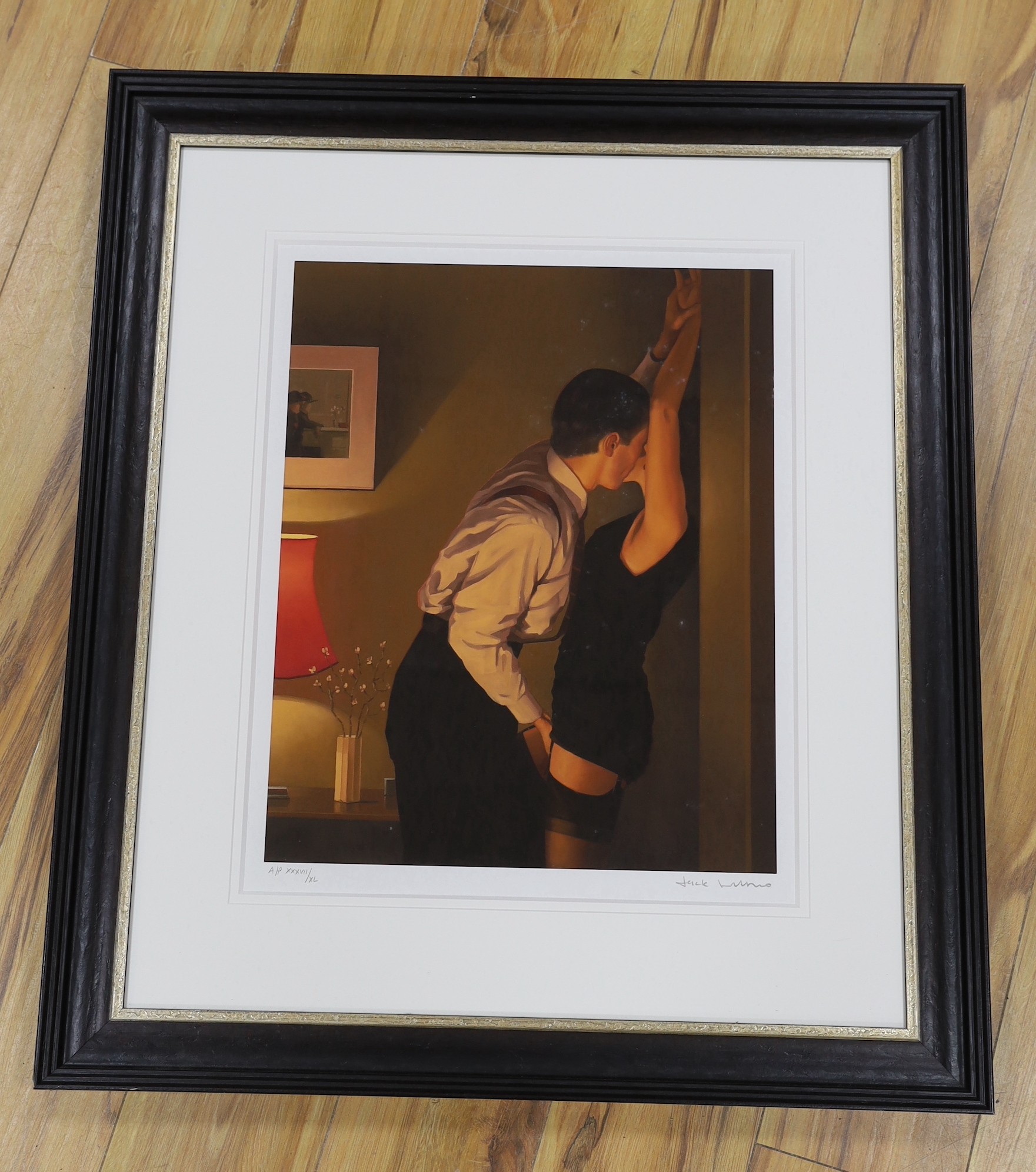 Jack Vettriano (b.1951), artist proof print, 'Game On', signed and inscribed AP XXXVII/XL, COA verso, 50 x 40cm